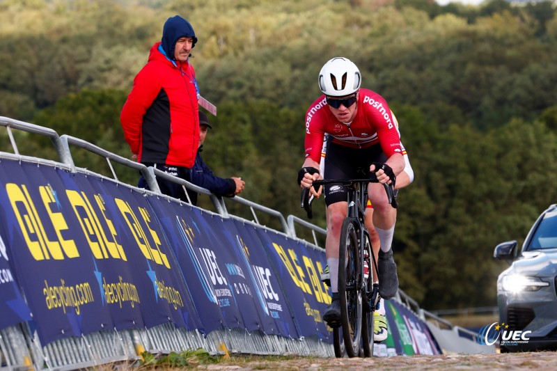 2023 UEC Road European Championships - Drenthe - Under 23 Men's Road Race - Coevorden - Col Du VAM 108 km - 22/09/2023 - Henrik Pedersen (Denmark) - photo Luca Bettini/SprintCyclingAgency?2023